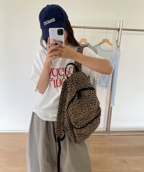 【予約販売】レオパード柄バックパック