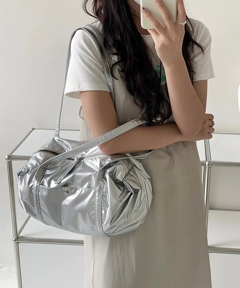 Rさま専用　ボストンバッグ 25SS】WOMEN 2WAYボストンバッグ シルバー