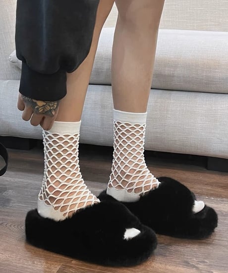 【予約販売】メッシュソックス BK&WH 2P SET