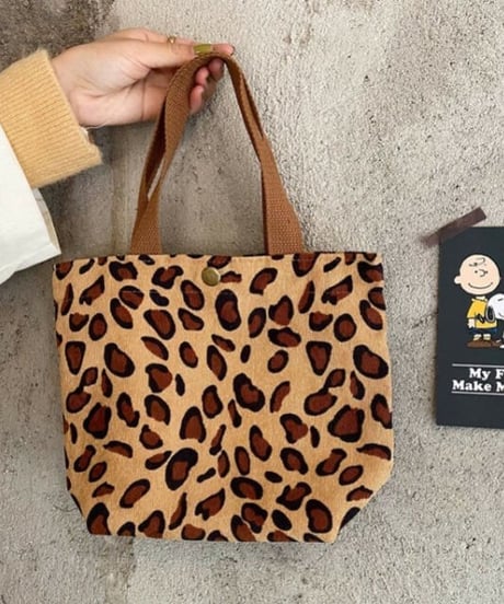 【予約販売】レオパードミニトートバッグ