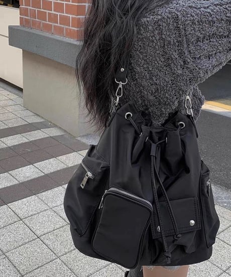 【予約販売】大容量ストリング2wayショルダーバッグ