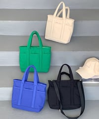 【予約販売】ナイロン カラー ミニトートバッグ ショルダーストラップ付