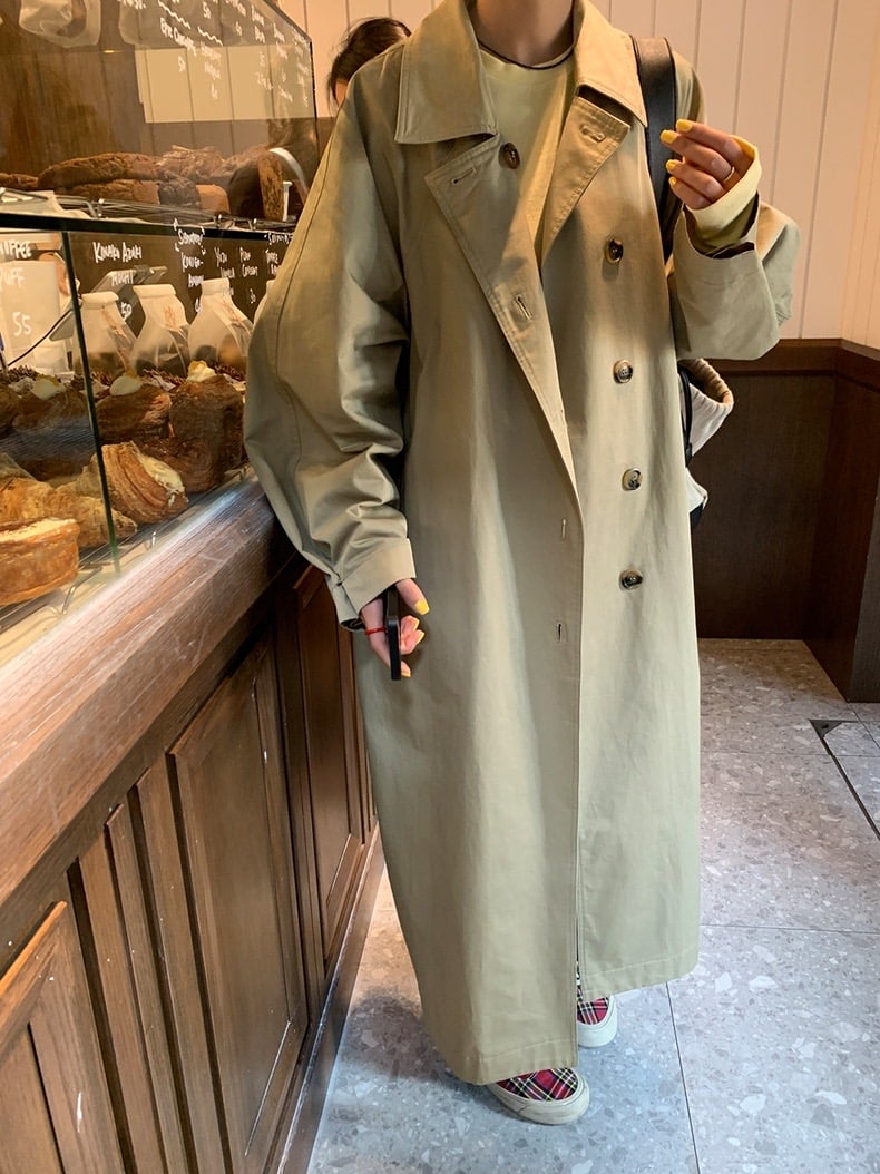 stein しゃがむ LAY OVERSIZED TRENCH COAT トレンチコート stein しゃがむ LAY OVERSIZED TRENCH COAT トレンチコート
