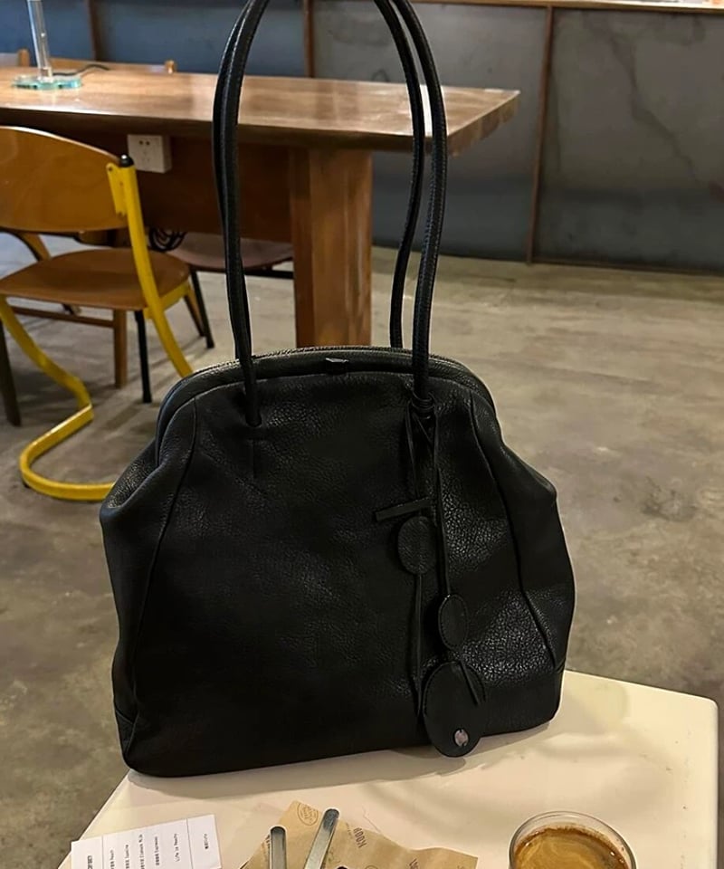 今だけ限定15%OFF【予約販売】がま口レザーショルダーバッグ