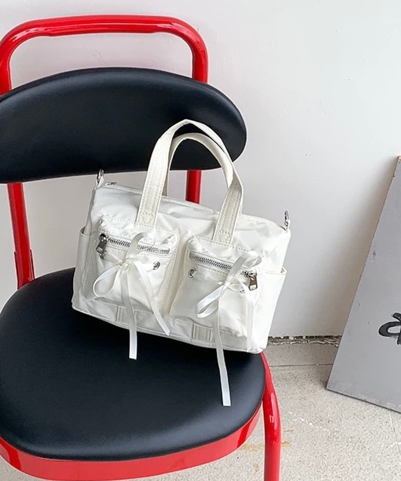 予約販売】リボンマルチポケットナイロンバッグ | KISHIKA