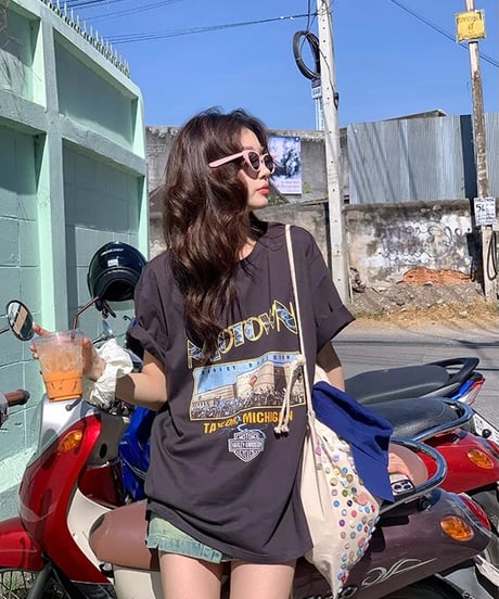 【予約販売】MOTOWN ビンテージデザインプリントTシャツ