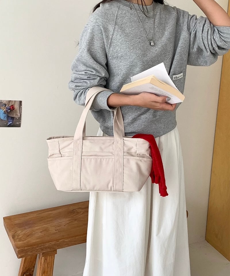 予約販売】キャンバスミニトートバッグ ファスナー付 | KISHIKA
