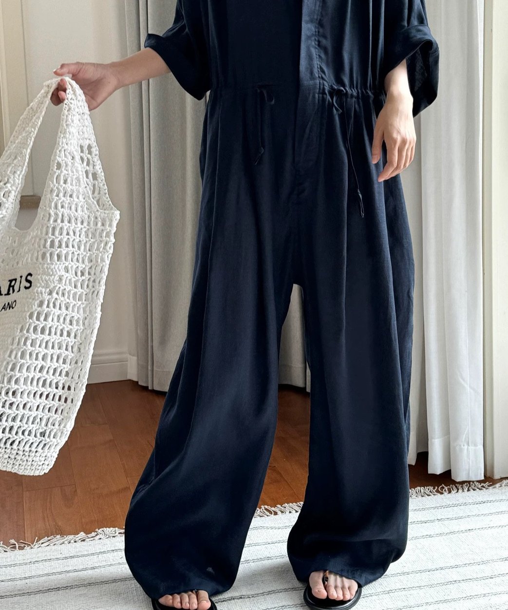 pelleq 19ss リネン　オールインワン　貝ボタン pelleq 19ss リネン オールインワン 貝ボタン UNITED ARROWS