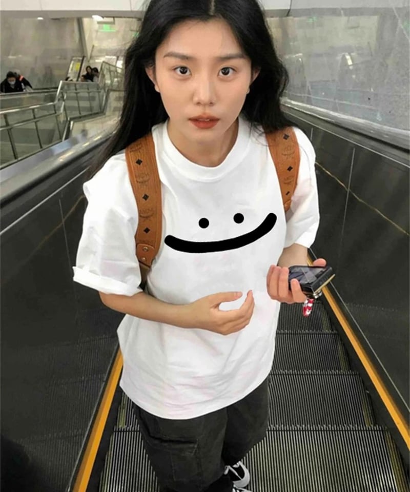 予約販売】スマイル プリントTシャツ | KISHIKA