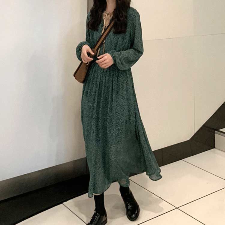 ドットシフォンワンピース 組曲｜【150-170cm】ドットシフォン ワンピース | Rakuten