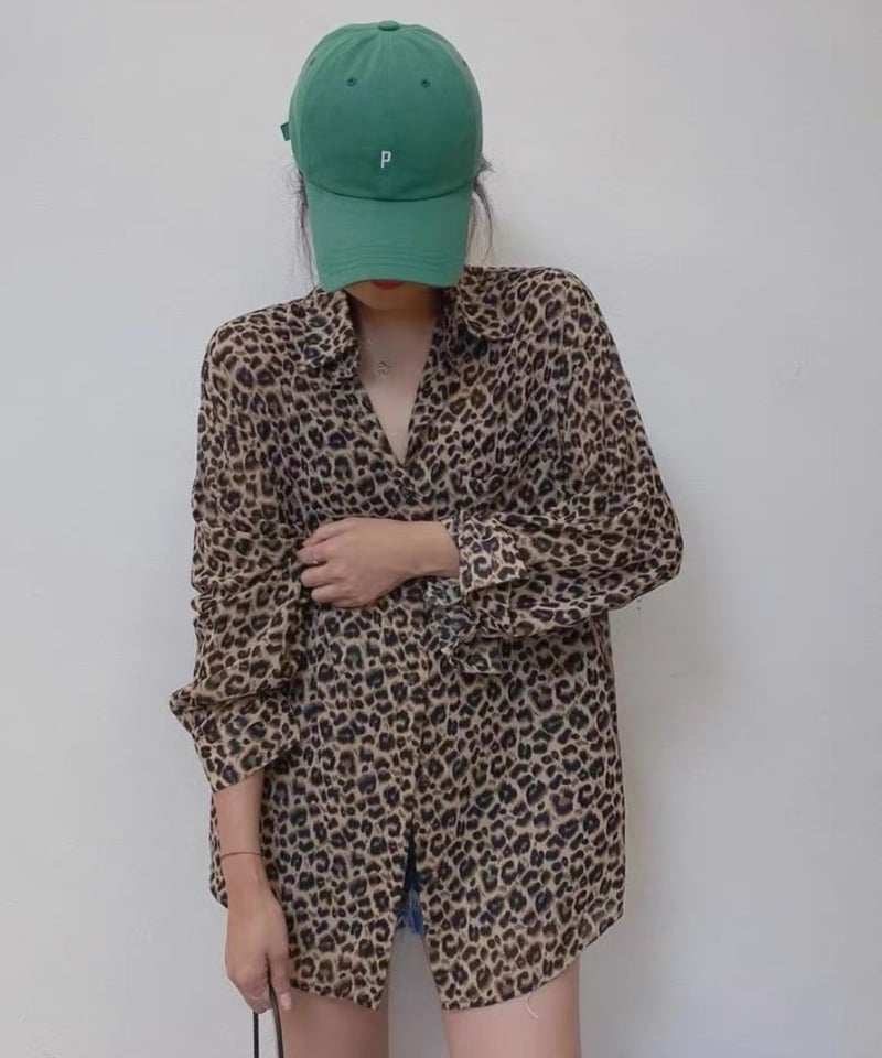 予約販売】レオパード柄シアーシャツ | KISHIKA 予約販売】レオパード柄シアーシャツ | KISHIKA