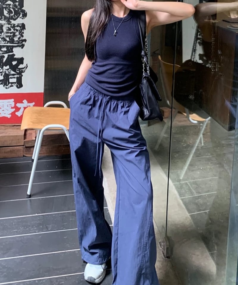 今だけ限定OFF【予約販売】ドロー ストリング イージーパンツ | KISHIKA