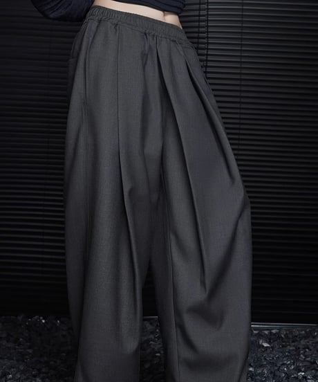 【予約販売】ドレープタックワイドイージースラックス