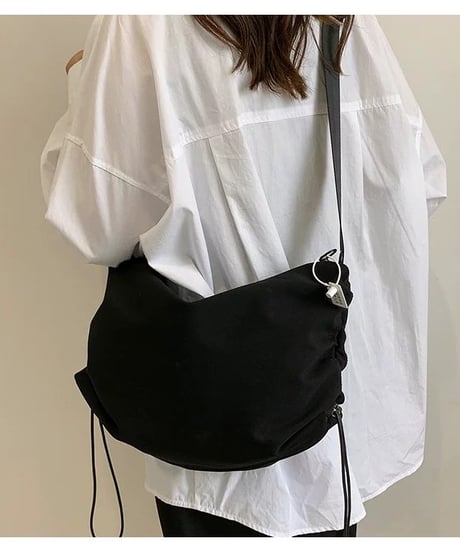 【予約販売】大容量 サイドストリング クロスバッグ
