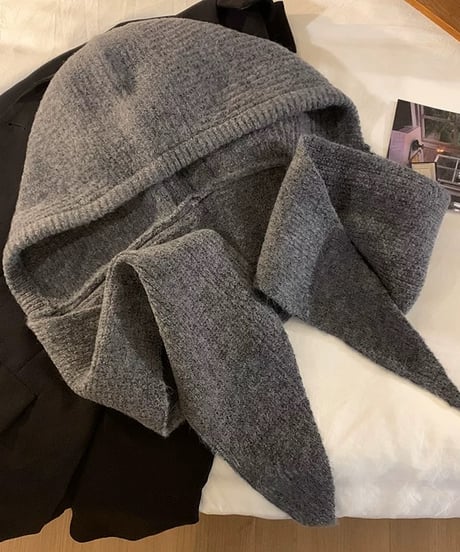 【予約販売】バラクラバ ニットフードマフラー