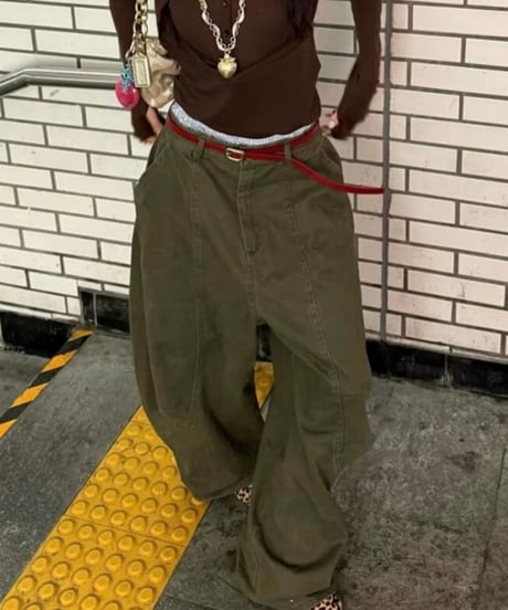 【予約販売】 デザインバルーンミリタリーパンツ