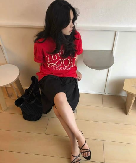 【予約販売】レトロフリル クロップドハーフパンツ