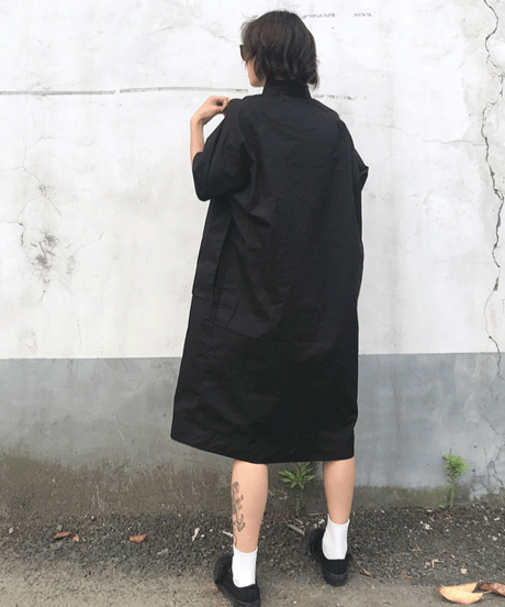 【予約販売】ビッグポケットシャツワンピース