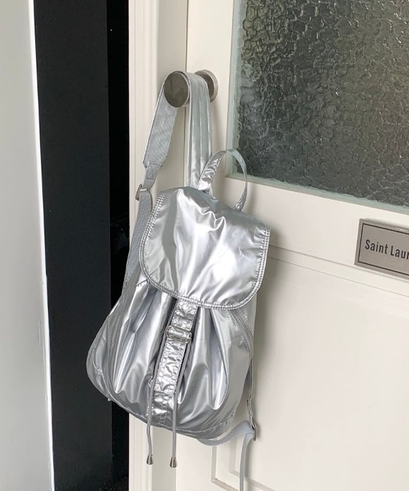 予約販売】グロッシーバックパック Glossy Backpack #シルバー | KISHIKA