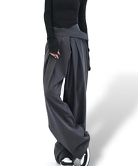 【予約販売】ベルクロWタックパンツ#グレー