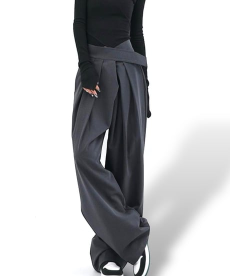 【予約販売】ベルクロWタックパンツ#グレー