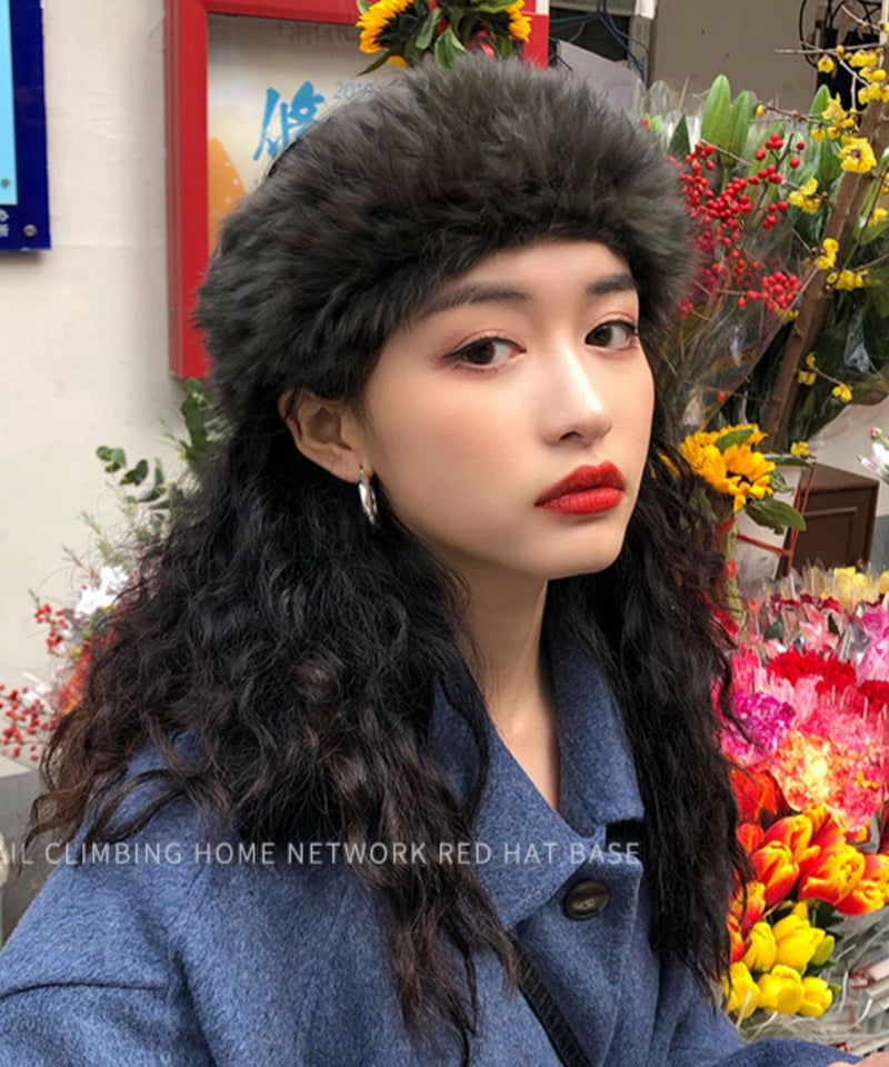 即納】ラビットファー ヘアバンド | KISHIKA