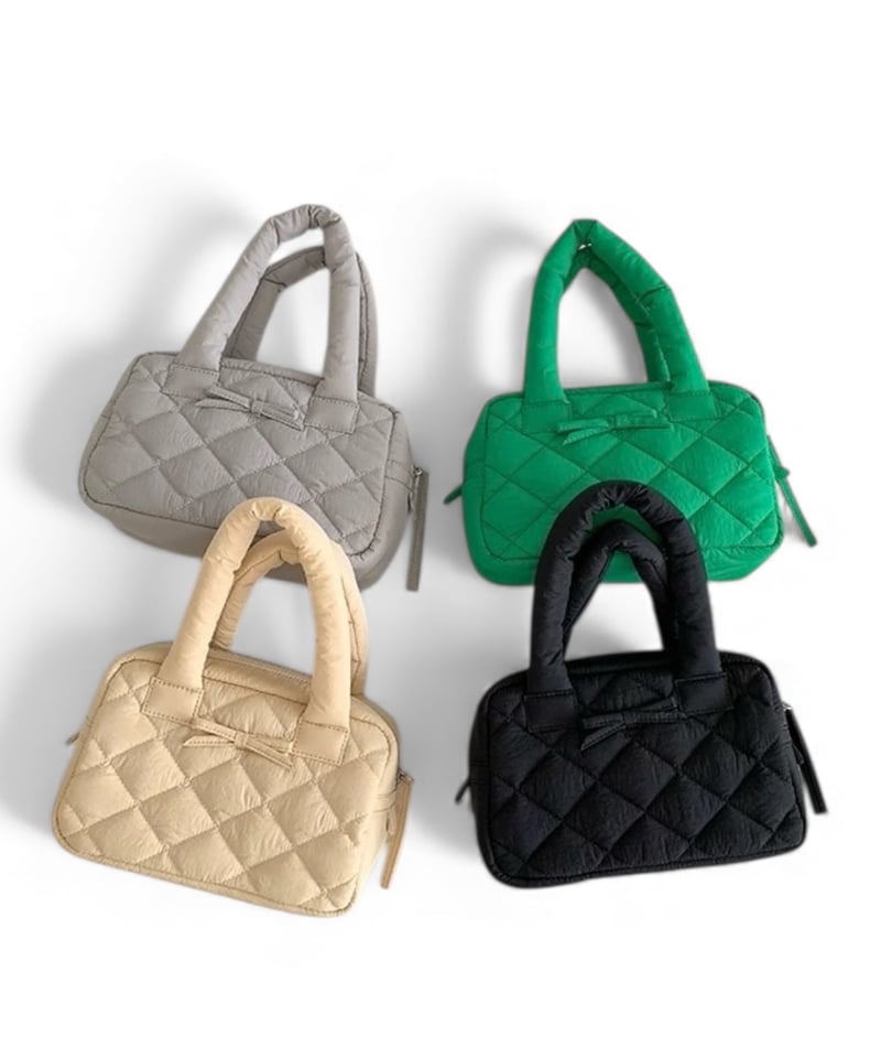 予約販売】りぼん キルティング ミニ ボストンバッグ | KISHIKA