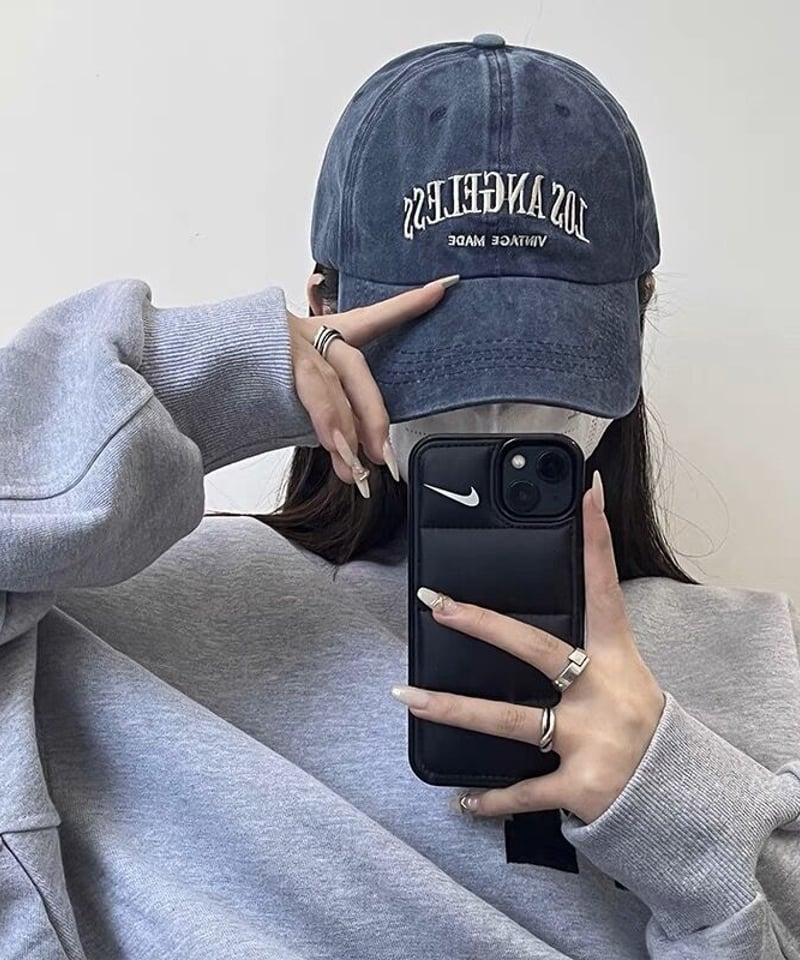 AlexanderWang ロゴ クリスタル コットンキャンバス キャップ 予約販売】LOS ANGELESS 刺繍LOGOキャップ | KISHIKA