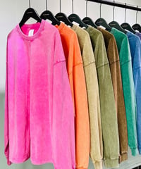 【予約販売】 ビンテージ ウォッシュ長袖Tシャツ