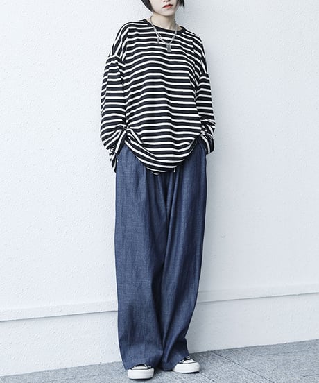 BLACK FRIDAY SALE【即納】ワイドライトデニムパンツ