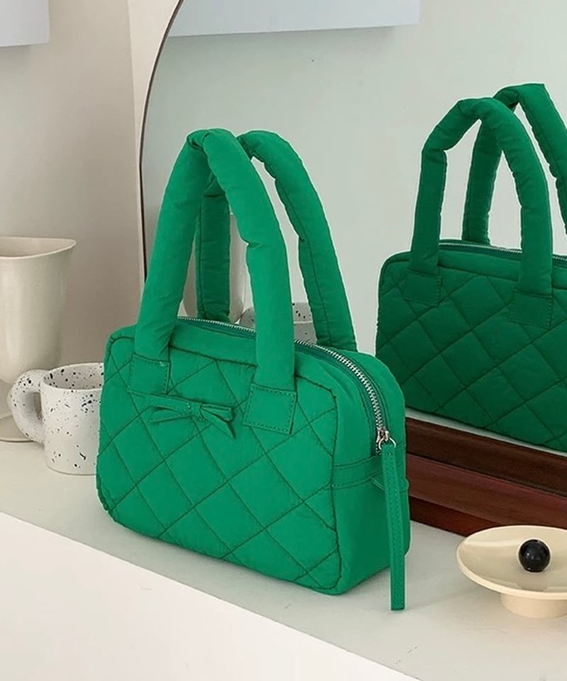 予約販売】りぼん キルティング ミニ ボストンバッグ | KISHIKA