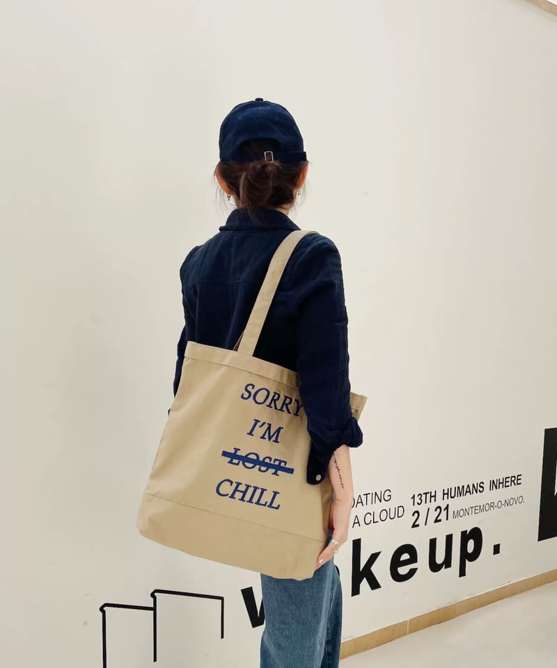 予約販売】CHILL刺繍トートバッグ | KISHIKA 予約販売】CHILL刺繍トートバッグ | KISHIKA