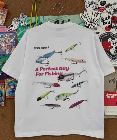 【予約販売】レトロ ルアー バックプリントTシャツ