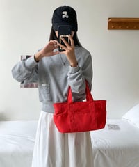 【予約販売】キャンバスミニトートバッグ ファスナー付