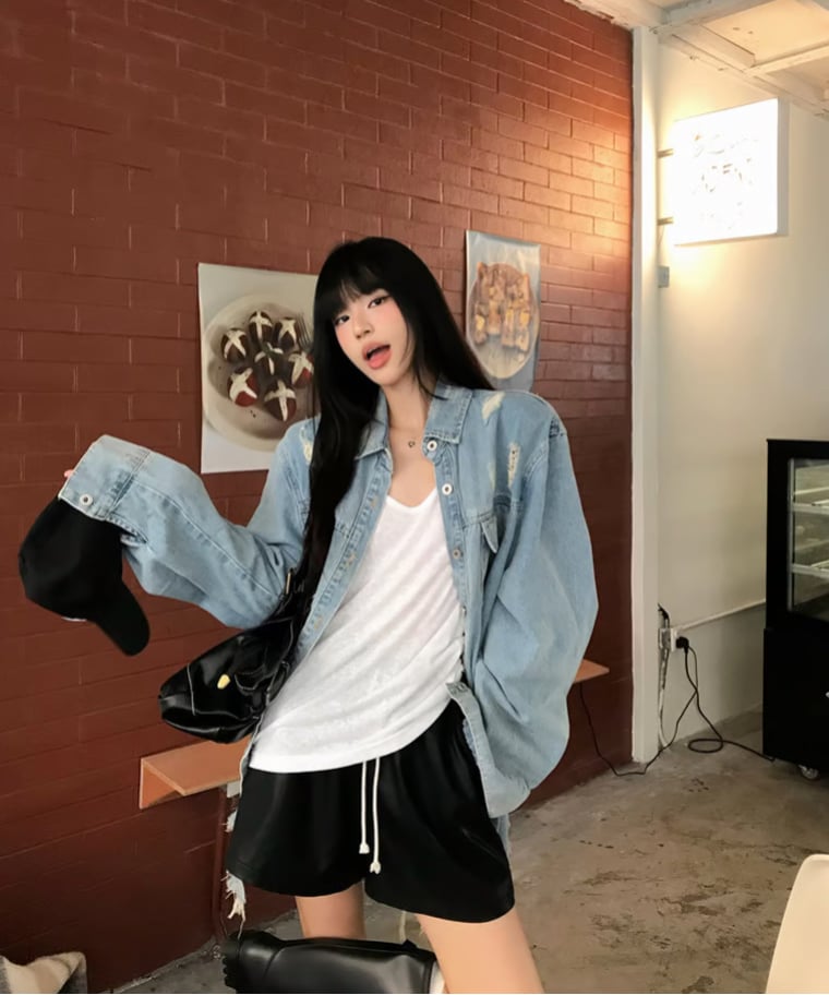 予約販売】 ユーズドライクオーバーサイズデニムシャツ | KISHIKA