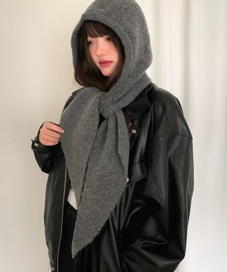 【予約販売】バラクラバ ニットフードマフラー
