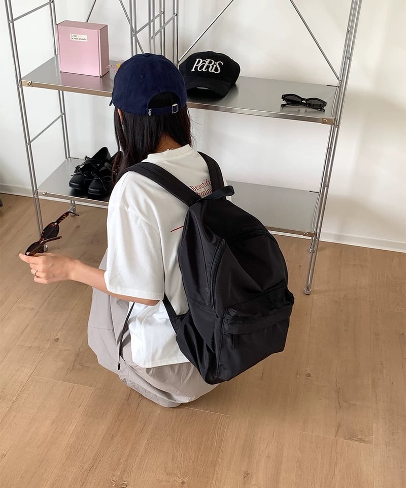 予約販売】ブラック ナイロンバックパック | KISHIKA