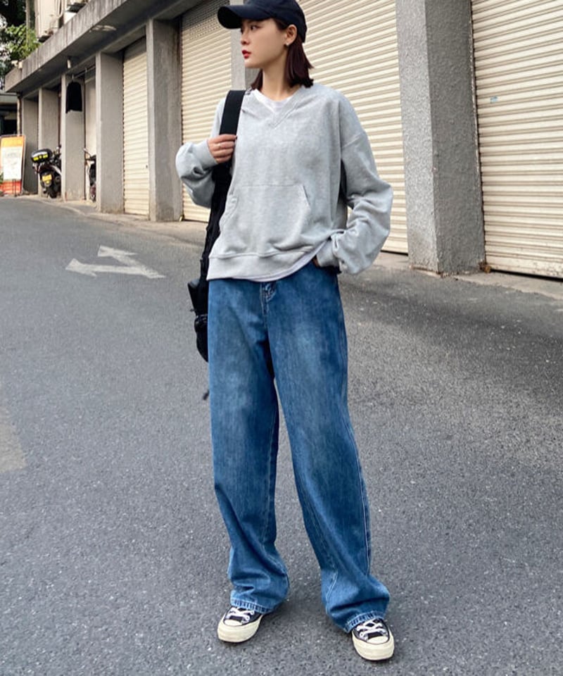 予約販売】ワイドストレートデニムパンツ SからXL | KISHIKA 予約販売】ワイドストレートデニムパンツ SからXL | KISHIKA