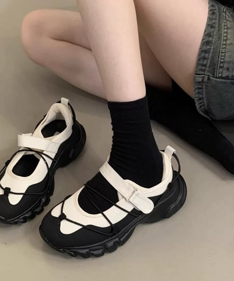 【予約販売】コードストラップスニーカー#アイボリー
