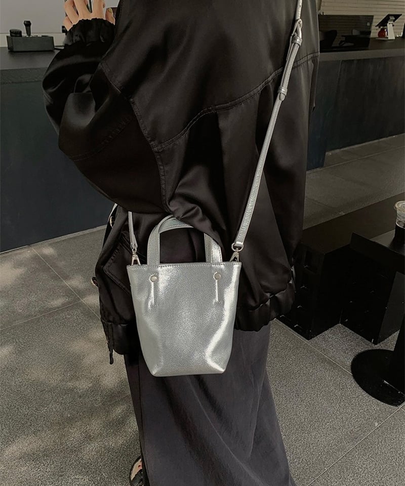 予約販売】PUレザーミミニトートバッグ ショルダーストラップ付 | KISHIKA