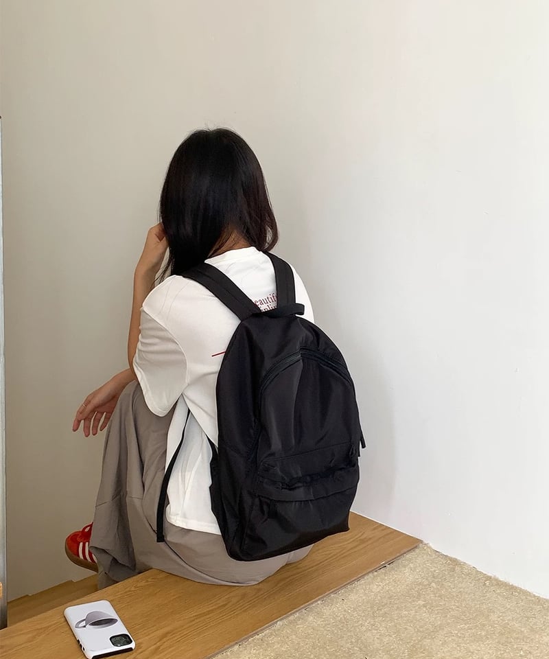 予約販売】ブラック ナイロンバックパック | KISHIKA