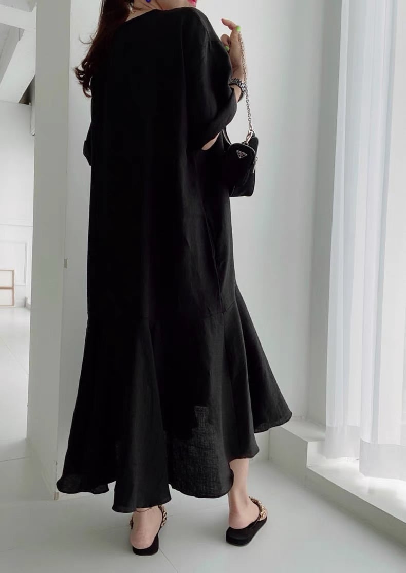 予約販売】タグLOGO 裾フリル ワンピース | KISHIKA