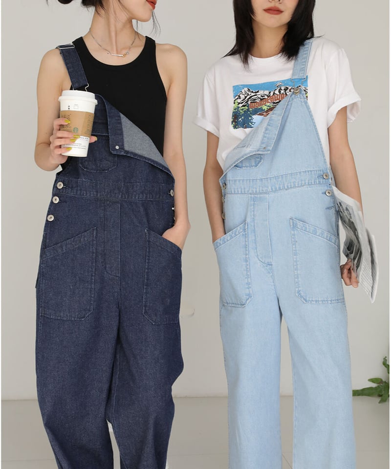 LINKABLE リンカブル　デニムサロペット オーバーオール　M LINKABLE リンカブル デニムサロペット オーバーオール M - メルカリ