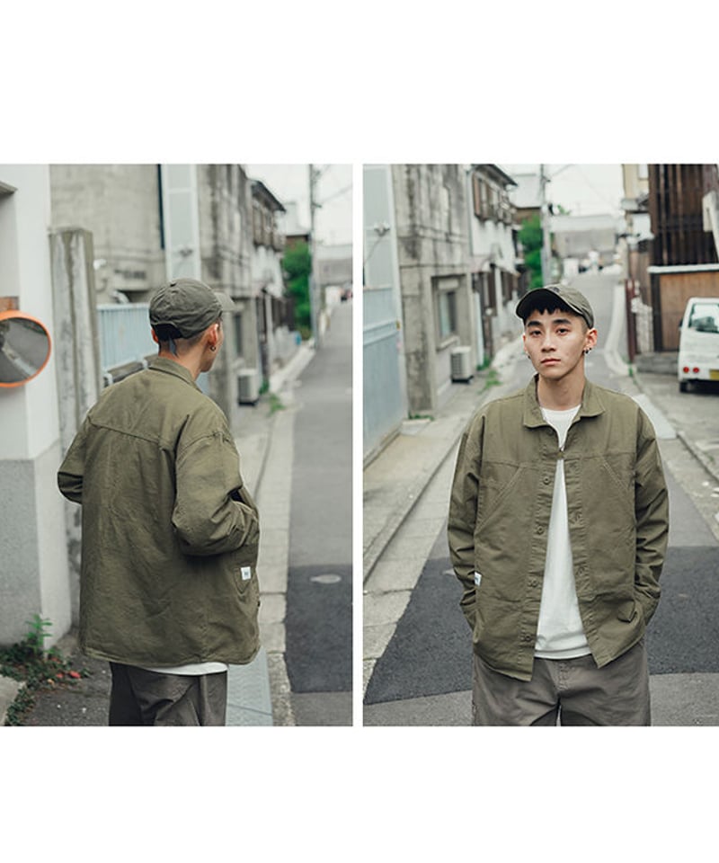 即納】ミリタリーワークジャケット チャコールグレー XXL メンズ | KISHIKA