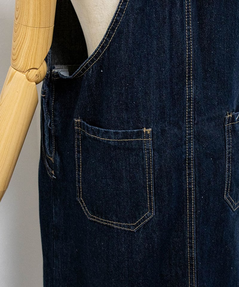 即納】デニム ジャンパースカート 21815−22 | KISHIKA