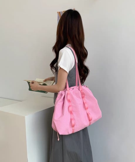 【予約販売】ナイロン ストリングトートバッグ