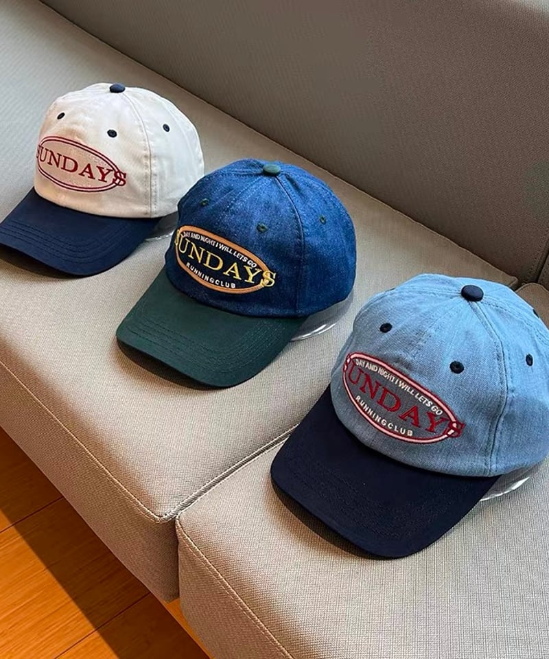 予約販売】SUNDAYS 刺繍キャップ CAP | KISHIKA 予約販売】SUNDAYS 刺繍キャップ CAP | KISHIKA