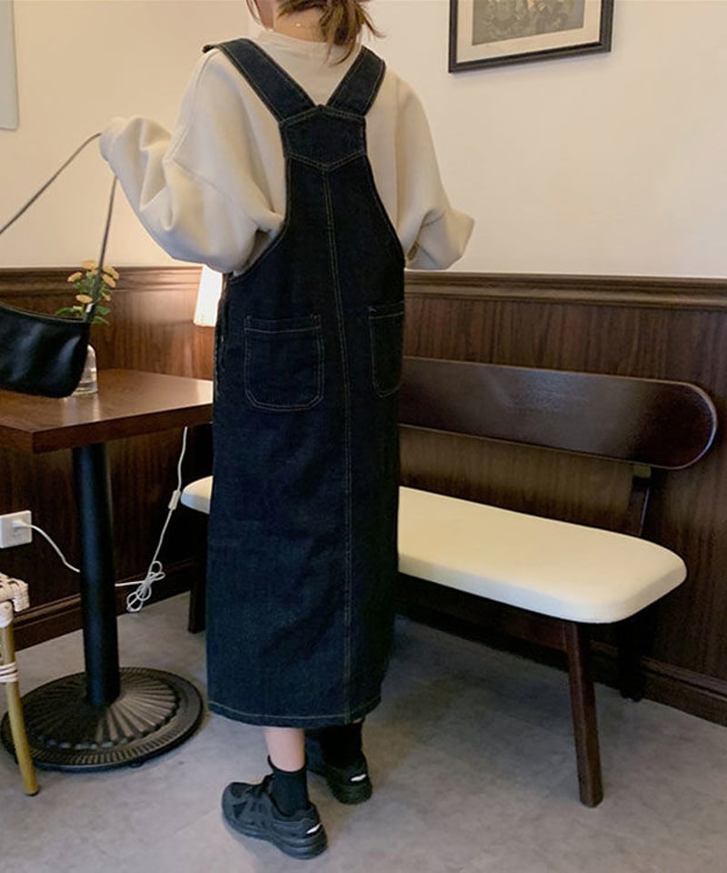 即納】デニム ジャンパースカート 21815−22 | KISHIKA