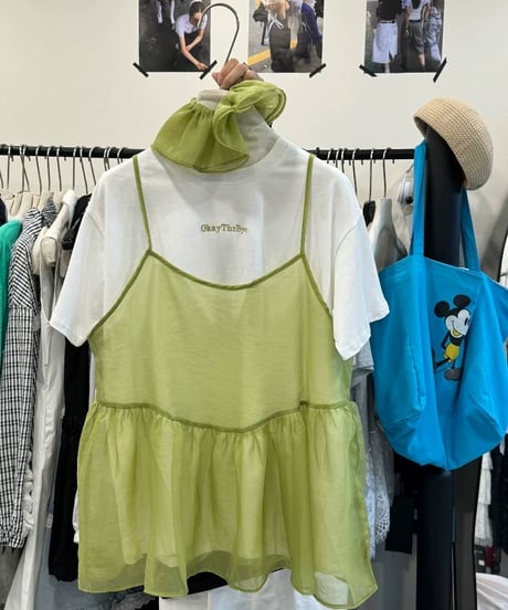 【予約販売】シアーキャミソール シュシュ付