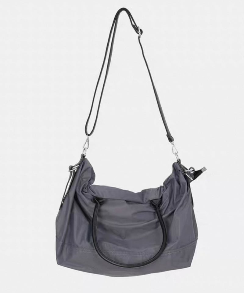 予約販売】大容量PUレザーハンドルナイロントートバッグ ショルダー